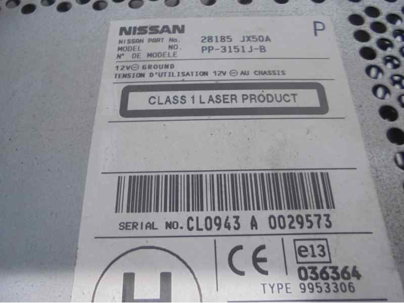 Recambio de sistema audio / radio cd para nissan nv 200 (m20) 1.5 dci cat referencia OEM IAM 28185JX50A  