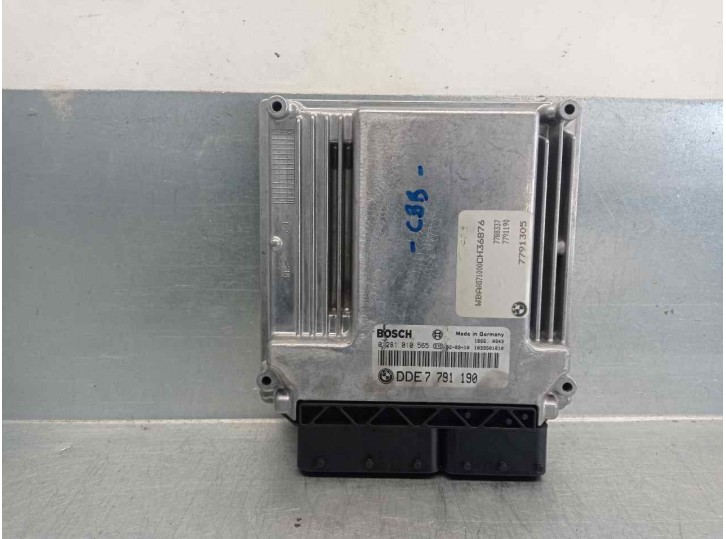Recambio de centralita motor uce para bmw serie 3 berlina (e46) 2.0 16v diesel cat referencia OEM IAM 7791190 0281010565 BOSCH