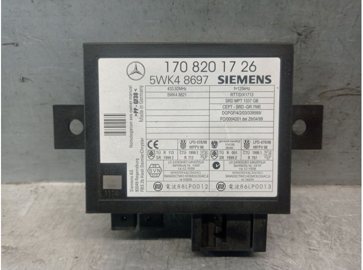 Recambio de centralita start / stop para mercedes-benz slk (r170) 320 (170.465) referencia OEM IAM 1708201726  5WK48697 SIEMENS