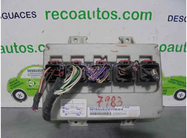 Recambio de modulo electronico para chrysler voyager (rg) 2.5 crd cat referencia OEM IAM 4727074AE 
