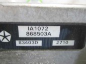Replacement intercooler for Chrysler Voyager (RG) 2.5 CRD cat OEM IAM reference 83403D2710 868503A VALEO