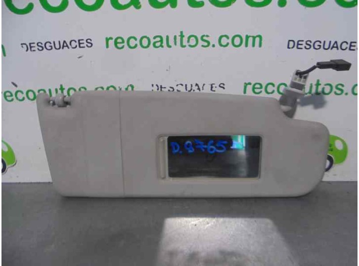 Recambio de parasol derecho para volkswagen bora berlina (1j2) 1.9 tdi referencia OEM IAM 6X0857552A 