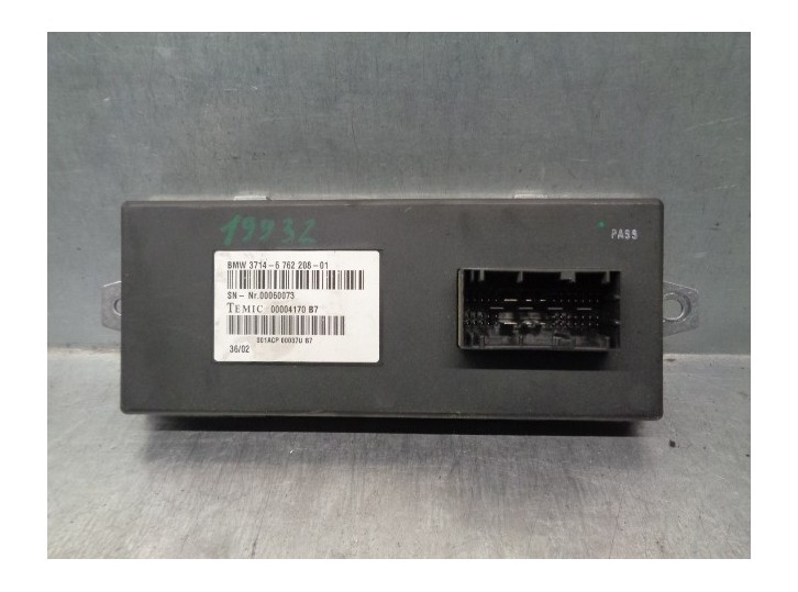 Recambio de modulo electronico para bmw serie 7 (e65/e66) 3.0 turbodiesel cat referencia OEM IAM 37146762208 00004170B7 TEMIC