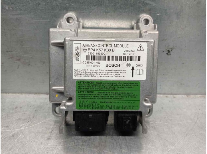 Recambio de centralita airbag para mazda 3 berlina (bk) 1.6 16v cat referencia OEM IAM BP4K57K30B 0285001453 BOSCH