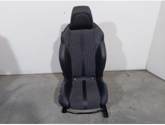 Recambio de asiento delantero derecho para peugeot 2008 (p1) gt line referencia OEM IAM 4998887 CUERO Y TELA NEGRA COSTURAS VERD