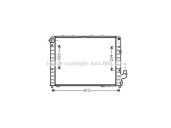 Recambio de radiador agua para lancia kappa berlina 2.4 turbodiesel referencia OEM IAM 82489087  VALEO