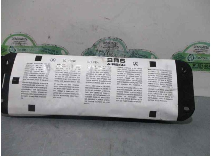 Recambio de airbag delantero derecho para mercedes-benz clase a (w169) 2.0 cdi cat referencia OEM IAM 1698600005 