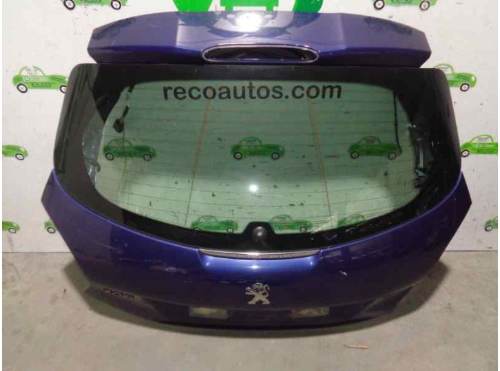 Recambio de porton trasero para peugeot 208 allure referencia OEM IAM AZUL 5 PUERTAS
