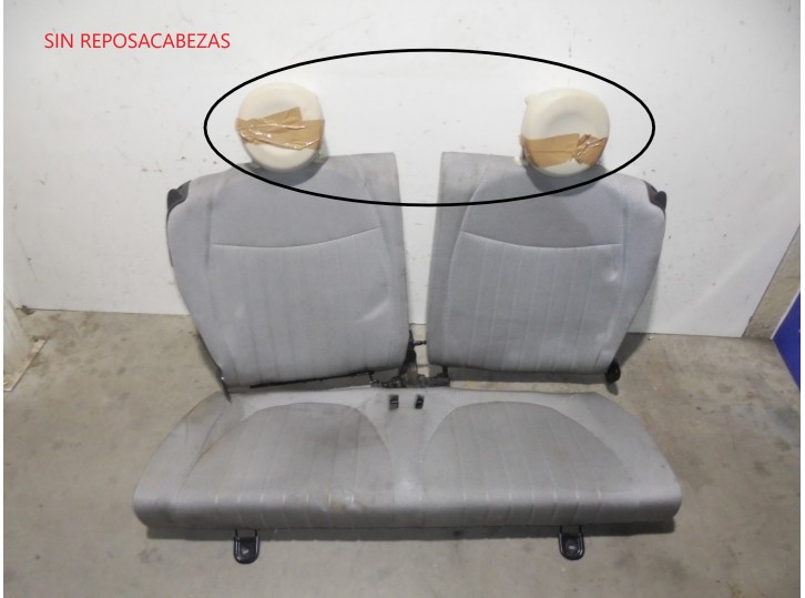 Recambio de asientos traseros para fiat 500 (312_) 0.9 (312axg1a, 312.axg11) referencia OEM IAM TELA GRIS 3 PUERTAS