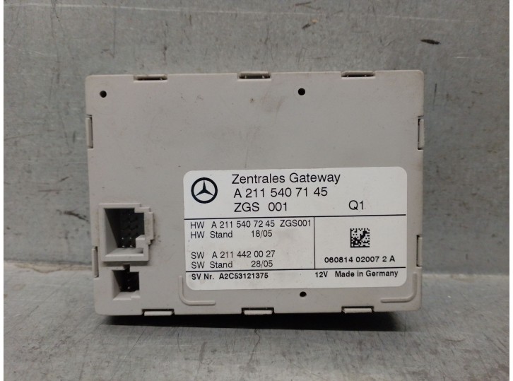 Recambio de centralita para mercedes-benz clase e (w211) e 200 cdi (211.007) referencia OEM IAM A2115407145 A2C53121375 