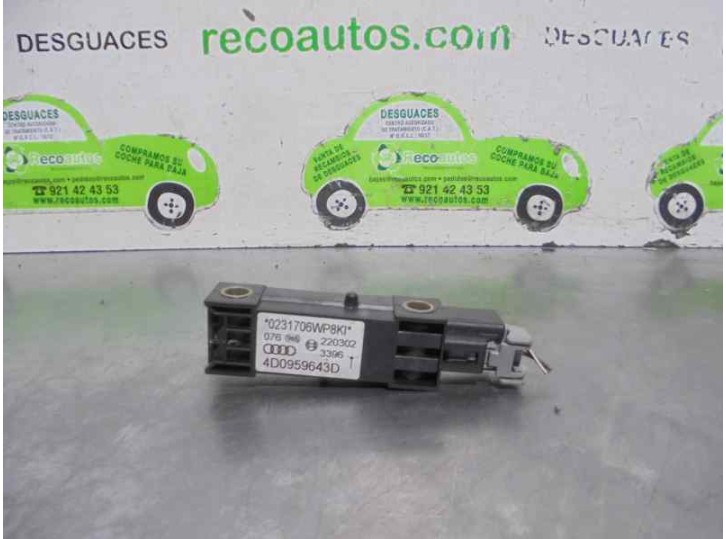 Recambio de sensor airbag para audi a8 (d2) 2.5 v6 24v tdi referencia OEM IAM 4D0959643D 