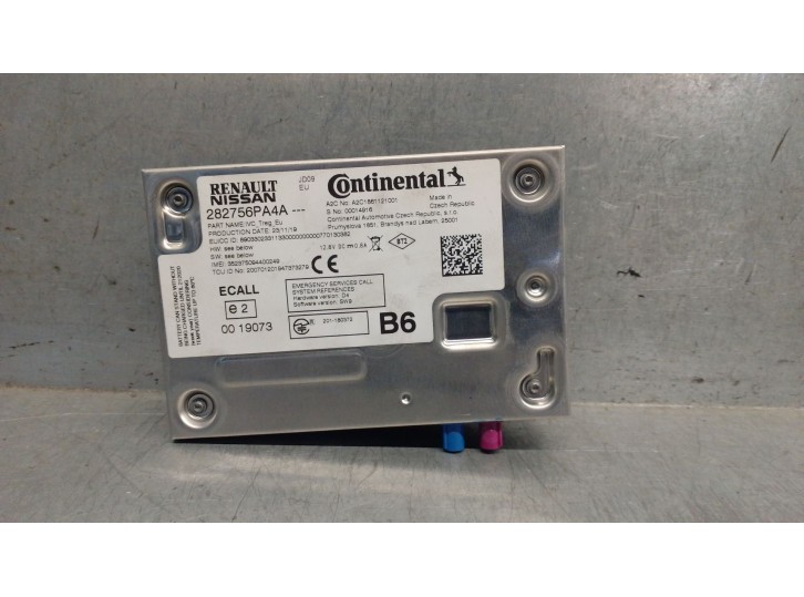 Recambio de modulo electronico para nissan juke (f16_) dig-t 117 referencia OEM IAM 282756PA4A  A2C1861121001 CONTINENTAL