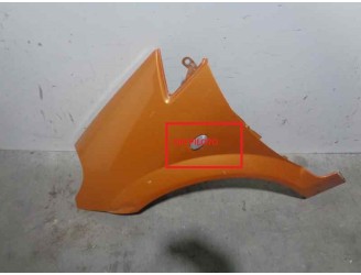 Replacement front left fender for Citroën C3 Pluriel 1.6 16V cat (NFU / TU5JP4) OEM IAM reference 7840 N2 ORANGE 