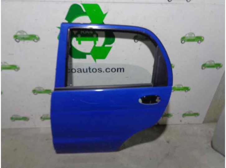 Recambio de puerta trasera izquierda para daewoo matiz 0.8 cat referencia OEM IAM 96562533 AZUL 5 PUERTAS