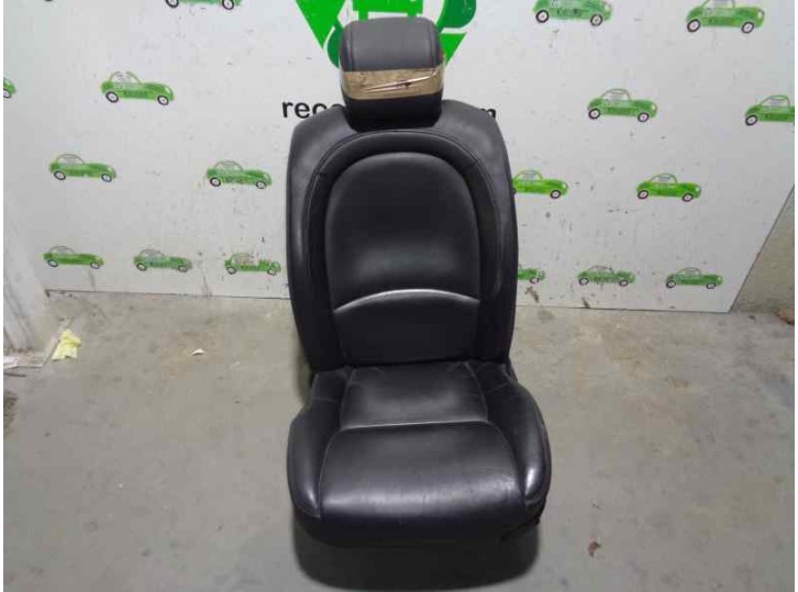 Replacement front left seat for Citroën C6 2.7 V6 HDi FAP CAT (UHZ / DT17TED4) OEM IAM reference 3045921 CUERO NEG