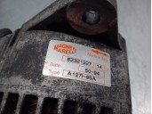 Recambio de alternador para fiat punto berl. (176) 1.7 turbodiesel referencia OEM IAM 63321227 A127I MAGNETI MARELLI
