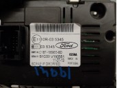 Replacement multifunction screen for Ford Fiesta (CCN) 1.0 EcoBoost CAT OEM IAM reference C1BT18B955BD 