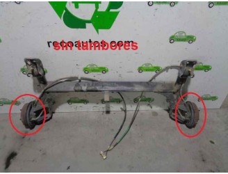 Recambio de puente trasero para ford fiesta berlina (dx) 1.8 tddi turbodiesel cat referencia OEM IAM  TAMBOR 4 AGUJEROS BURRA 3