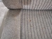 Recambio de asientos trasero izquierdo para volkswagen golf ii (191/193) 1.6 referencia OEM IAM C191885375B TELA GRIS 3 PUERTAS