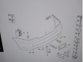 Recambio de molduras traseras para bmw serie 1 cabrio (e88) 2.0 turbodiesel cat referencia OEM IAM 51127183874 