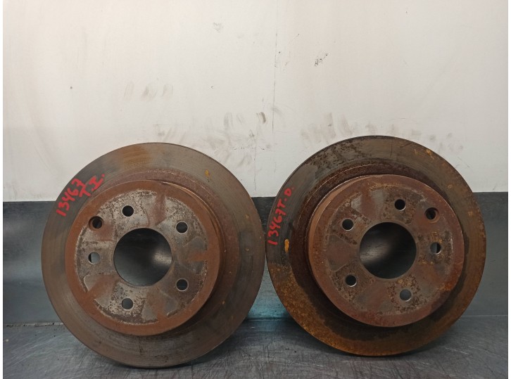 Recambio de disco freno trasero para nissan x-trail (t31) le referencia OEM IAM 432068H701 