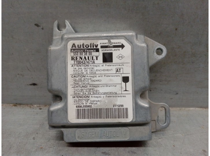 Recambio de centralita airbag para renault megane scénic (ja0/1_) 1.9 d (ja0j) referencia OEM IAM 7700437471A  AUTOLIV