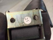 Replacement rear left seat belt for Citroën C4 Saloon 1.6 16V OEM IAM reference E506452E820 