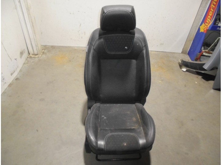 Recambio de asiento delantero derecho para renault koleos 2.0 dci diesel fap referencia OEM IAM 3697606 CUERO Y TEL ANEGRA 5 PUE