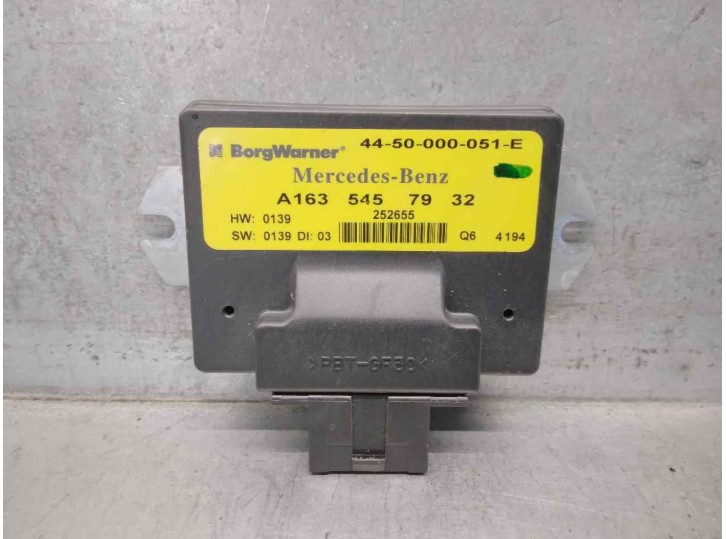 Recambio de centralita para mercedes-benz clase m (w163) 2.7 cdi 20v cat referencia OEM IAM A1635457932 
