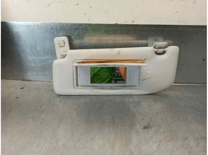 Replacement left sun visor for Peugeot 208 1.6 e-HDi FAP OEM IAM reference 16079196PR 