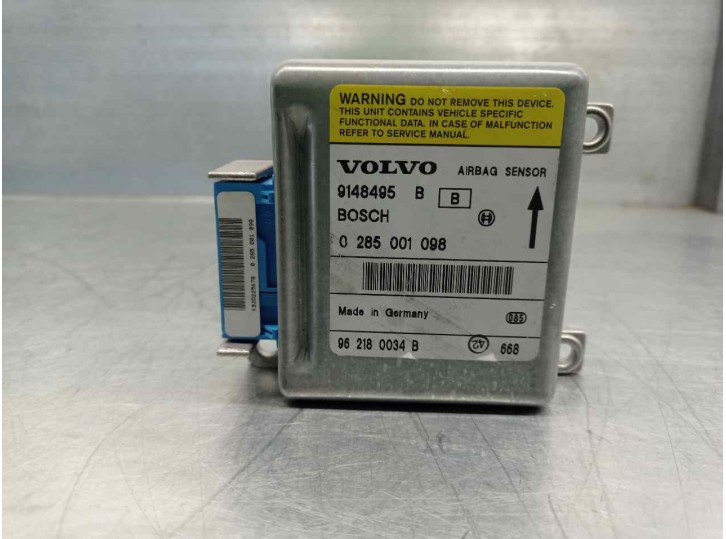 Replacement airbag ECU for Volvo 850 Series 2.5 CAT OEM IAM reference 9148495 0285001098 BOSCH