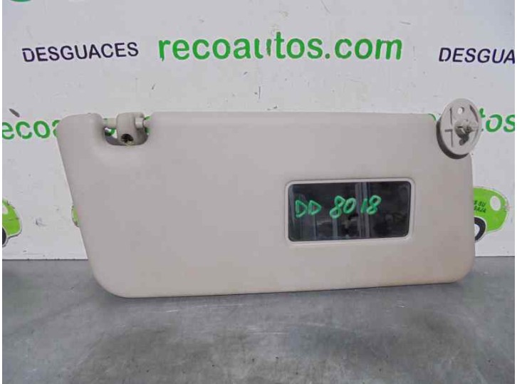 Recambio de parasol derecho para mg serie (r/rf) 1.6 16v cat referencia OEM IAM 