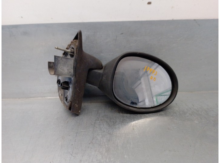 Replacement right wing mirror for Renault Twingo (C06) 1.2 OEM IAM reference 963740808R 3 PINS 2 DOORS - BLACK