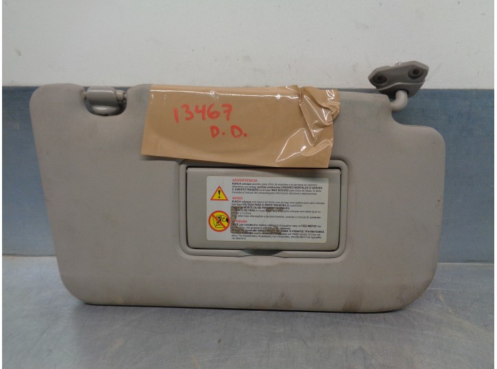 Recambio de parasol derecho para nissan x-trail (t31) le referencia OEM IAM 96400JG12A  