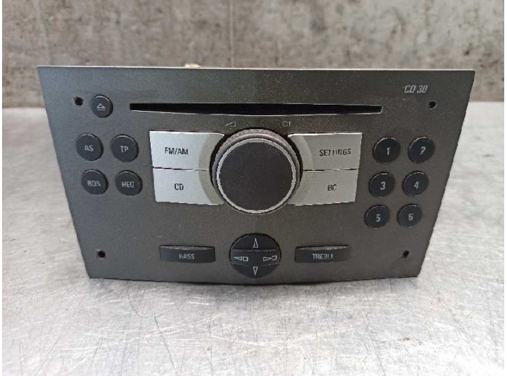 Replacement audio system / CD radio for Opel Astra GTC 1.6 16V OEM IAM reference 13190856 