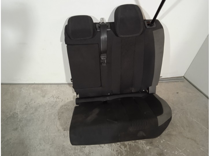 Recambio de asientos trasero izquierdo para peugeot 308 sw 1.2 12v e-thp referencia OEM IAM 4447581 TELA NEGRA Y GRIS 5 PUERTAS
