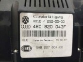 Recambio de mando climatizador para audi a6 berlina (4b2) 2.4 v6 30v referencia OEM IAM 4B0820043F 5HB00760400 