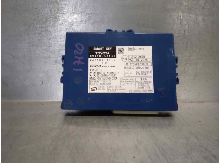 Recambio de modulo electronico para lexus is 250c 2.5 v6 cat referencia OEM IAM 8999053130 2325001310 DENSO