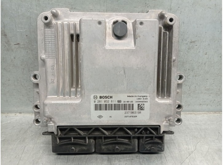 Replacement engine ECU for Dacia Dokker 1.5 DCi Diesel FAP CAT OEM IAM reference 237106319R 0281032811
