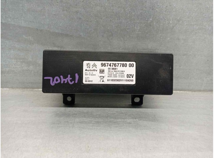 Recambio de modulo electronico para peugeot 508 1.6 16v turbo referencia OEM IAM 9674767780  AUTOLIV