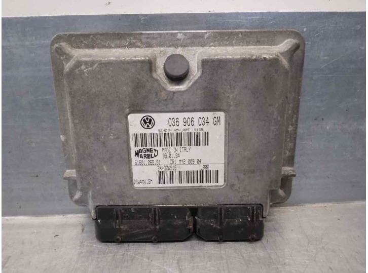 Replacement of engine ECU for Seat Ibiza (6L1) 1.4 16V OEM IAM reference 036906034GM 6160106801 MAGNET MARELLI