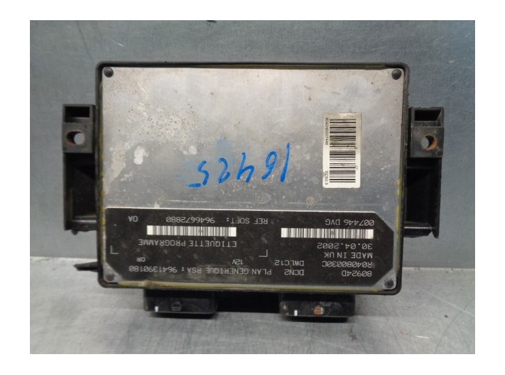 Recambio de centralita motor uce para peugeot 206 berlina 1.9 diesel referencia OEM IAM 9641390180 9646672880 