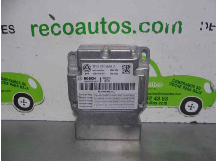 Recambio de centralita airbag para porsche cayenne (typ 92aa) diesel referencia OEM IAM 7P0959655A 0285010533 BOSCH