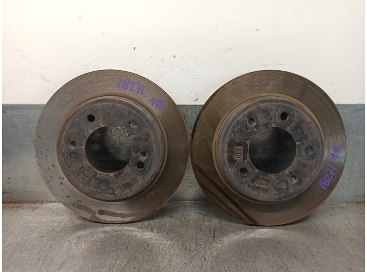 Recambio de disco freno trasero para hyundai ioniq referencia OEM IAM 58411G2300  