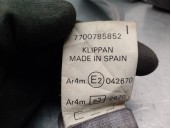 Recambio de cinturon seguridad trasero izquierdo para renault 19 (1989...) 1.7 referencia OEM IAM 7700785852  5 PUERTAS