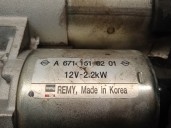 Replacement starter motor for SsangYong Rodius XDi OEM IAM reference A6711510201 