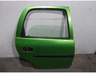 Recambio de puerta trasera derecha para opel corsa b 1.4 cat (2h6) referencia OEM IAM 124698 VERDE 5 PUERTAS