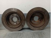 Replacement rear brake disc for Chevrolet Lacetti 1.4 CAT OEM IAM reference 96549630 