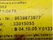 Recambio de pretensor airbag derecho para citroën c2 1.4 hdi referencia OEM IAM 9639873877  