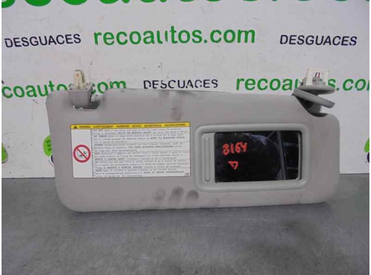Recambio de parasol derecho para lexus is 200 (ds2/is2) d-cat referencia OEM IAM 7431053180A0  